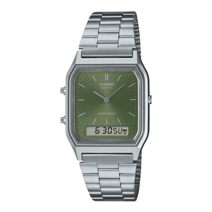 Reloj Casio AQ-230A-3A Unisex Analogico/digital Cuarzo con Correa de Acero inoxidable