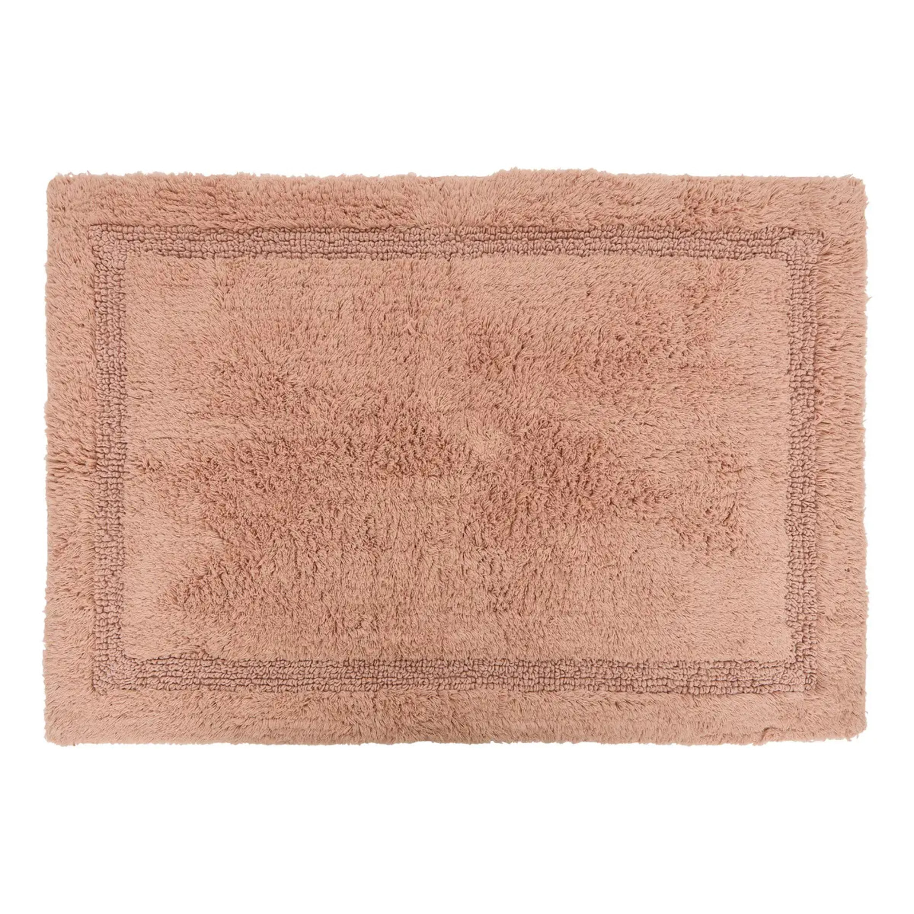 Tapis de bain fluffy Colorama 50x75cm rose
