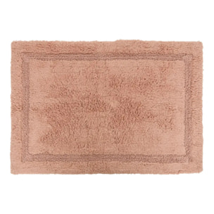 Tapis de bain fluffy Colorama 50x75cm rose