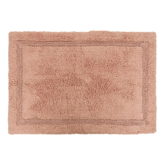 Tapis de bain fluffy Colorama 50x75cm rose