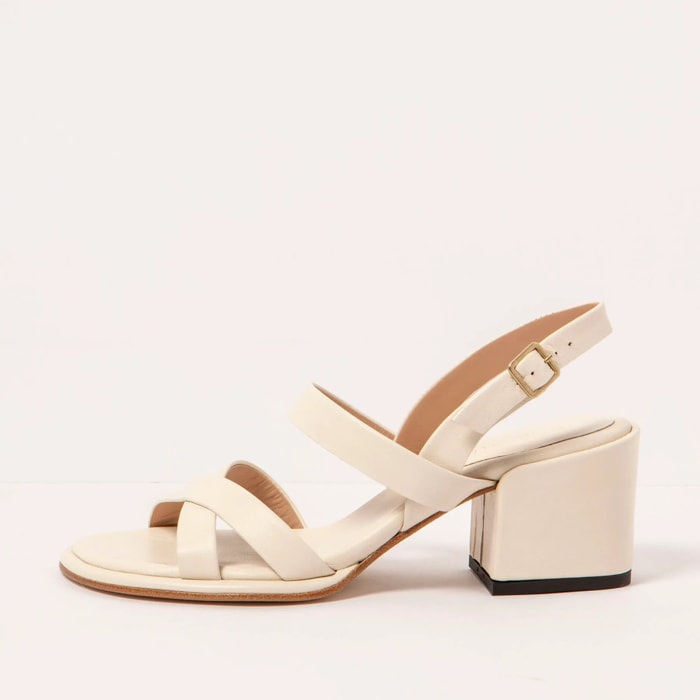 Sandalias con tacón S3173 NAPPA CREAM/ FABER color Cream