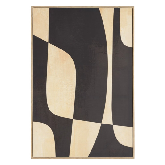 HOMER - Décoration murale 63x93cm imprimés abstraits, cadre naturel