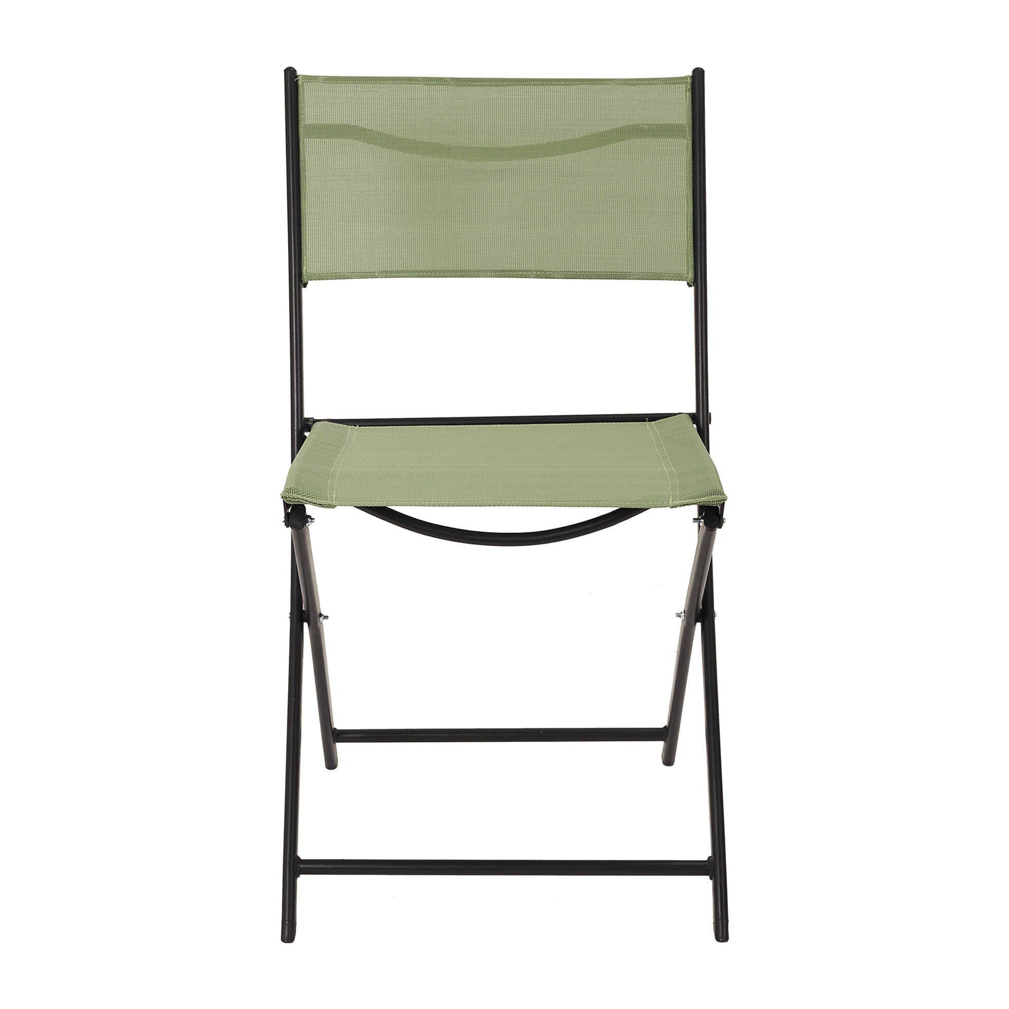 Chaise Exterieur Pliable Elba Textilene Vert - Lot De 4