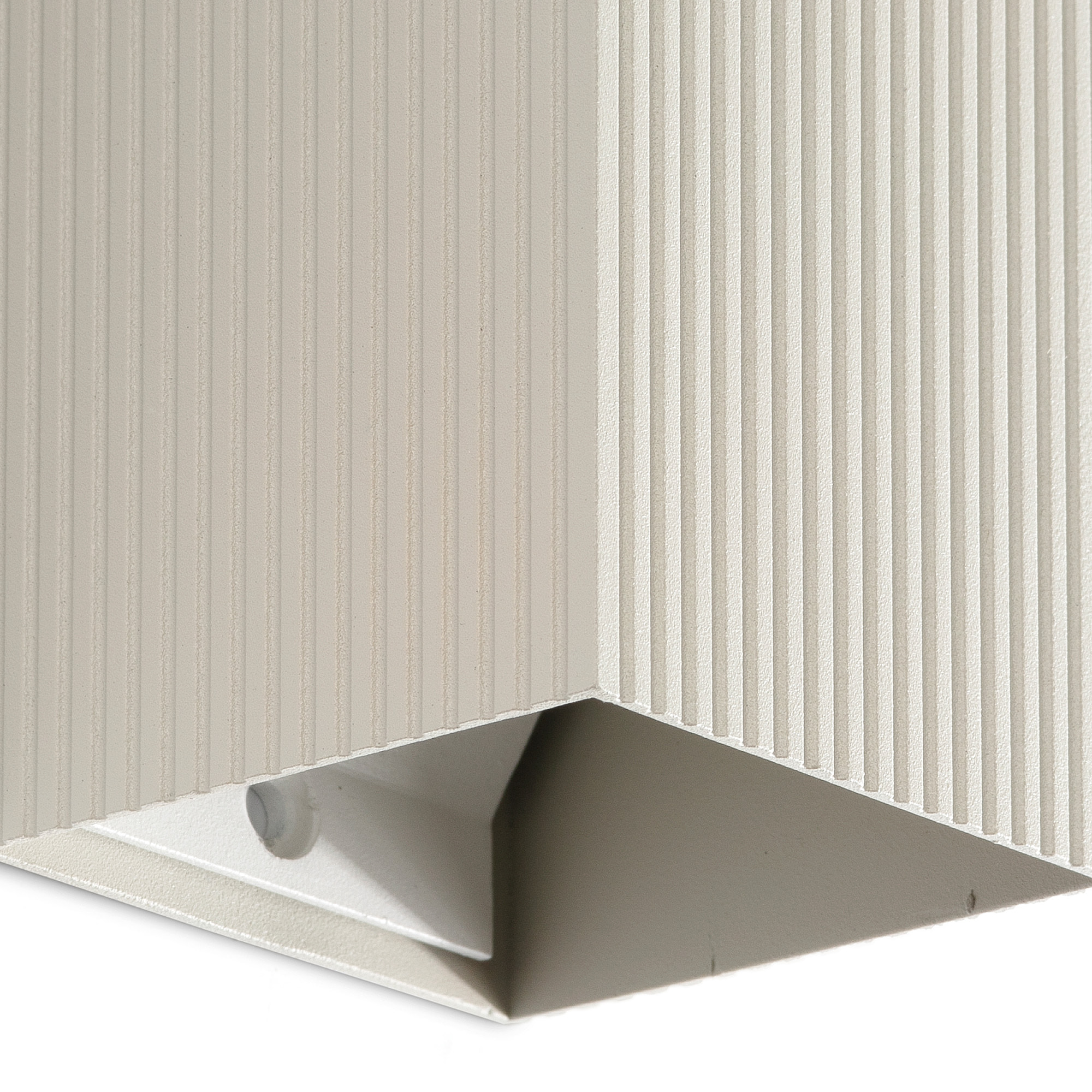 LUNE Lampada da parete piazza grigio scanalata