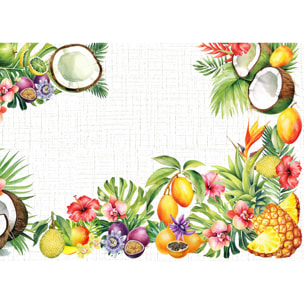 Tovaglia Copritavolo Cucina In Stampa Digitale Disegno Tropical GI
