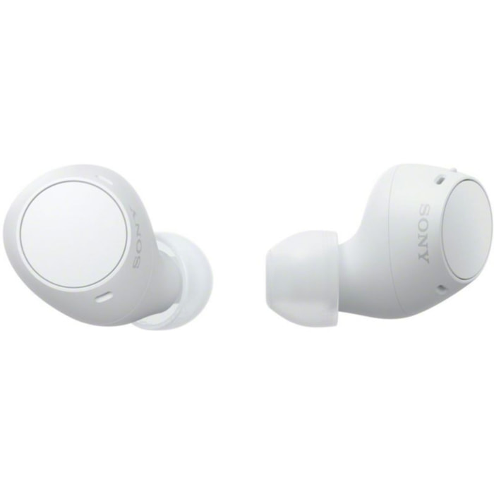 Ecouteurs SONY WF-C510 blancs - Bluetooth, sans fil, intra-auriculaires, autonomie 22h, résistance pluie et sueur