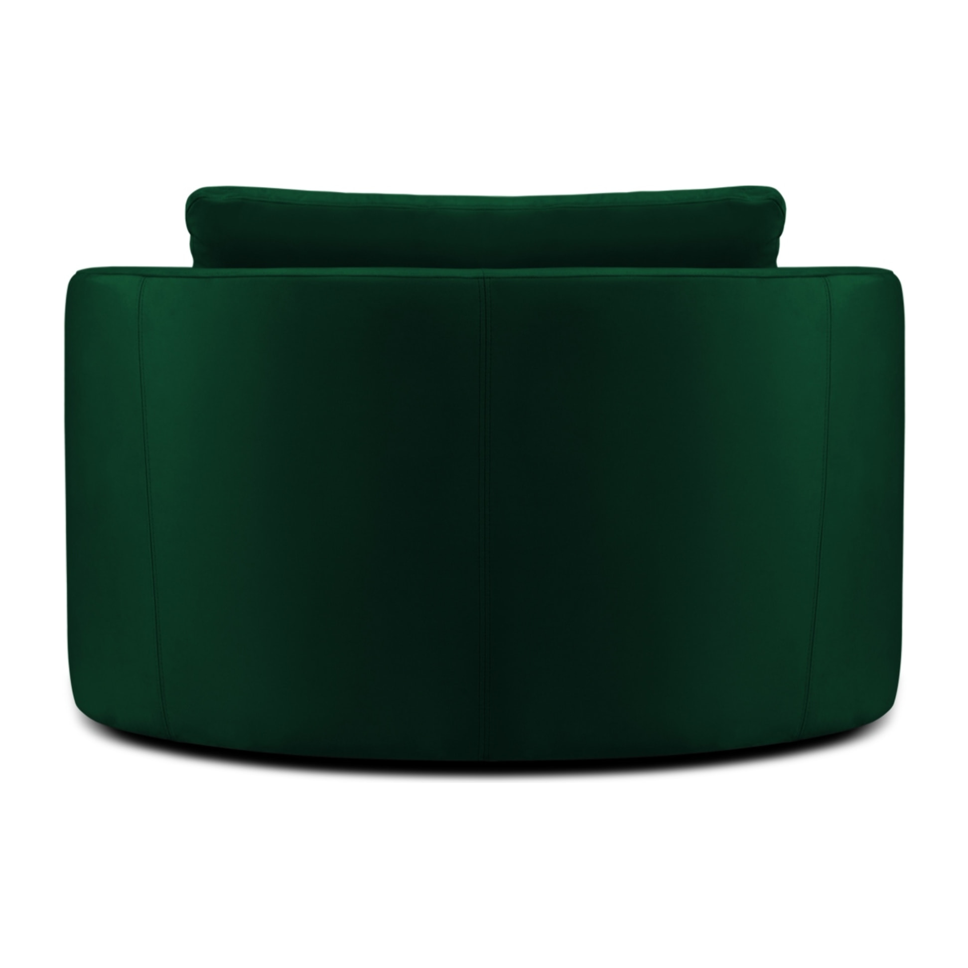 Fauteuil xl pivotant "Adam" en velours vert bouteille