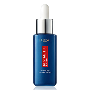 Siero Notte Anti-Rughe Revitalift Laser Trattamento Profondo Viso con Retinolo Puro - Flacone da 30ml