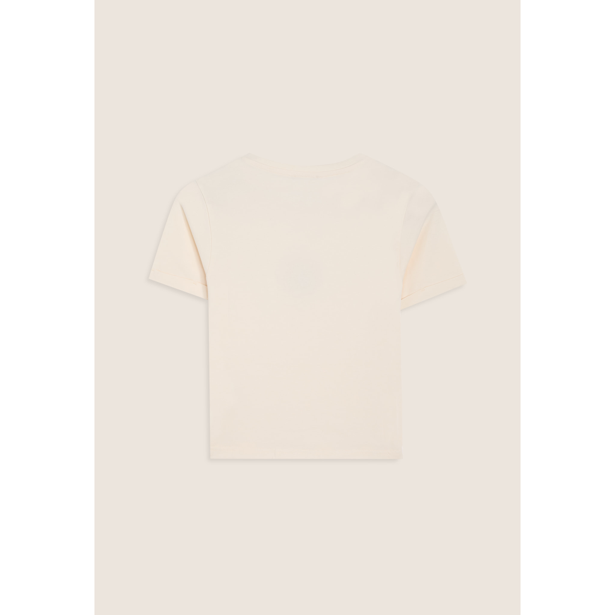 T-shirt slim donna con scritta ricamata