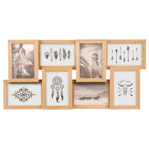 Pêle-mêle "Mia" en bois 8 photos 10x15 cm