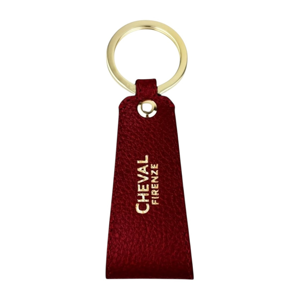 Llavero Cinta Cheval Firenze Rojo Oscuro