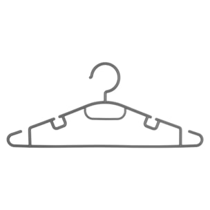 10 cintres en plastiquePlastique Gris