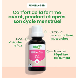 Herbalgem- Feminagem - cycle menstruel - Bio - 30 ml