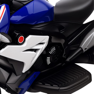 Moto électrique pour enfants 3 roues 6 V 3 Km/h effets lumineux et sonores bleu