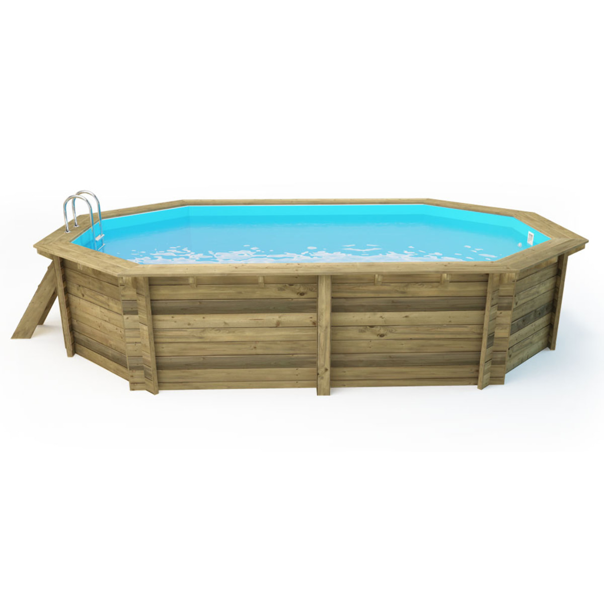 Piscine bois " Rio 120 " - 5.60 x 3.70 x 1.24 m