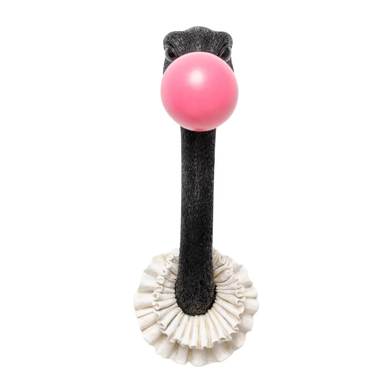 Déco murale autruche chewing-gum 41cm Kare Design