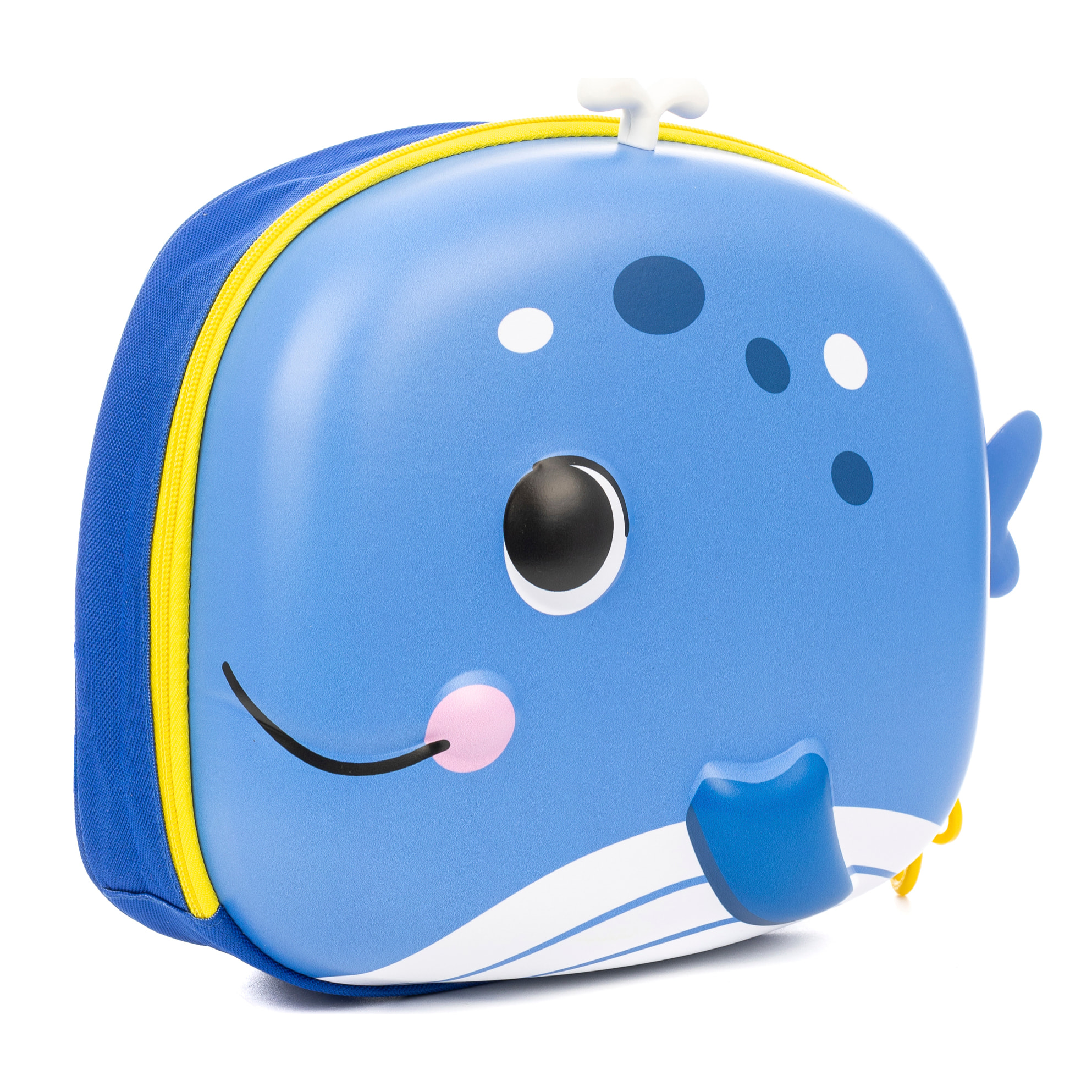 Mochila infantil con diseño de Ballena. Con respaldo y hombreras acolchados, transpirables y ajustables.