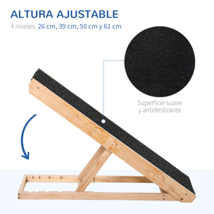 Conjunto para Mascotas Juego de Separador de Coche para Perros Ajustable y Rampa Plegable para Perros con Altura Ajustable 87-135x85-120 cm 90x40x61 cm Negro y Natural