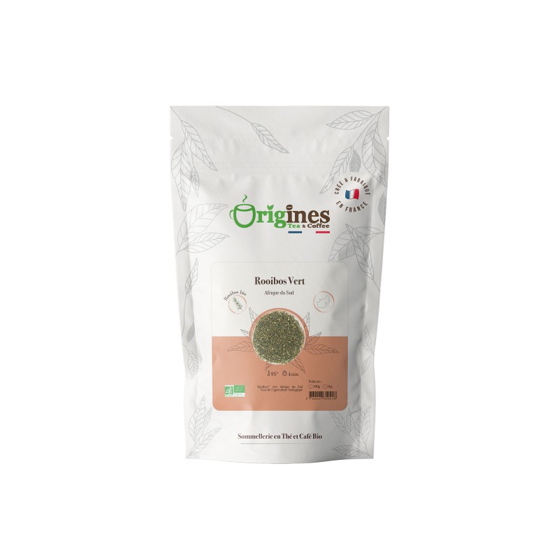 Rooïbos vert Bio d'Afrique du Sud - Sachet 100g