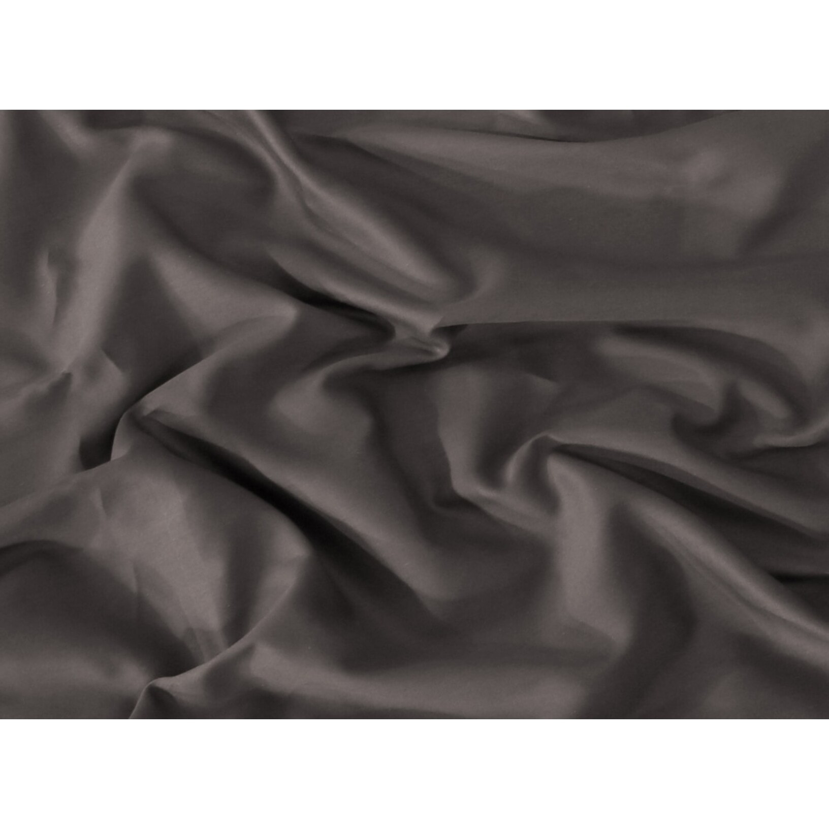 Parure housse de couette en satin de coton anthracite