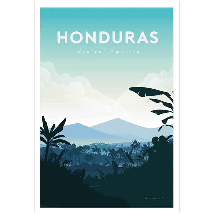 Affiche Voyage en Honduras Affiche seule