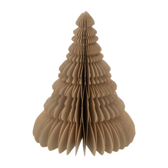 J-Line suspension Sapin De Noël - papier - beige - small - 2 pcs