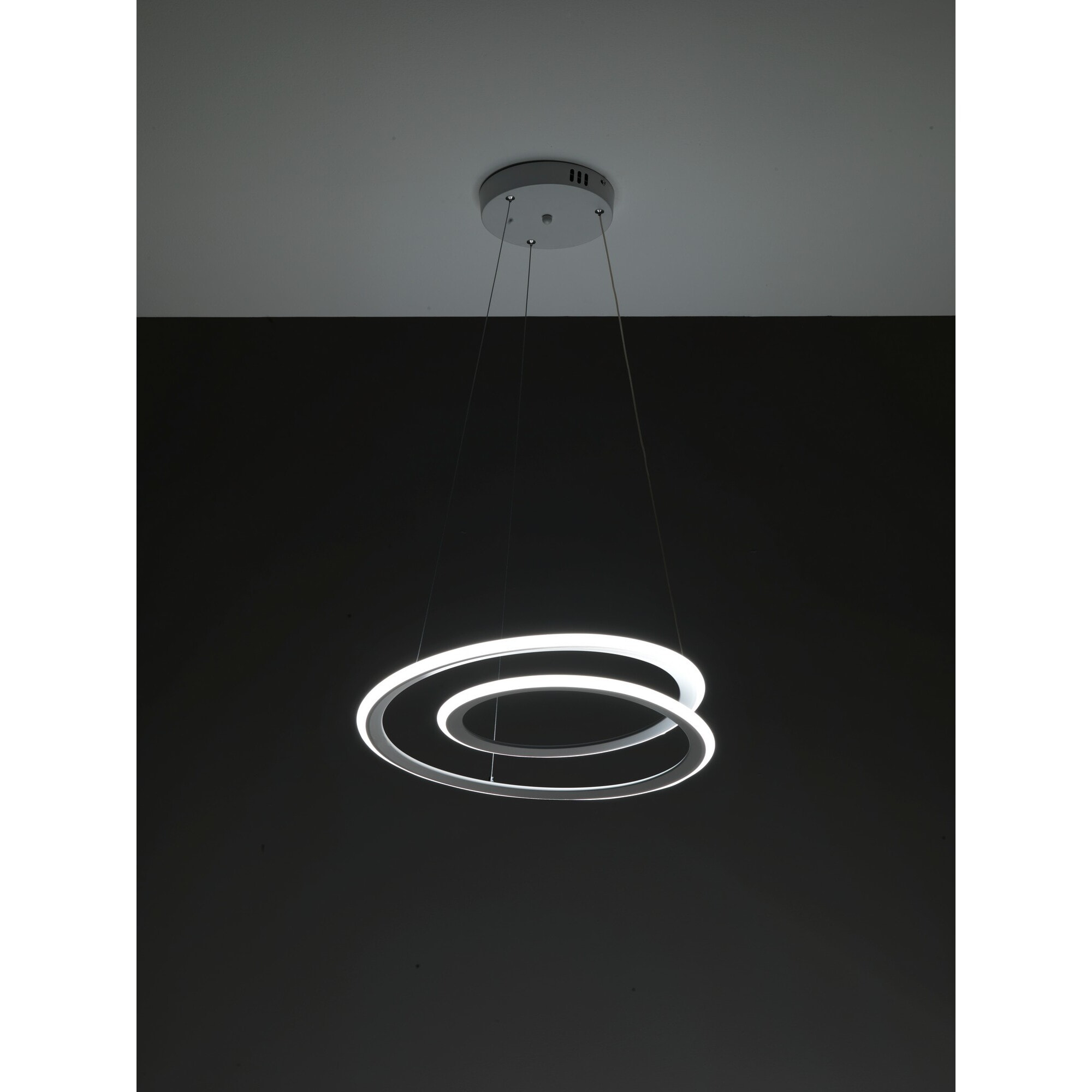 Suspension Tomasucci SPIRAL, en polypropylène et silicone, blanc