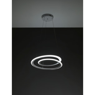 Suspension Tomasucci SPIRAL, en polypropylène et silicone, blanc