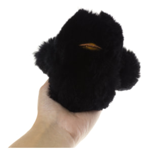 Scoglitti Portachiavi Donna.Pelle autentica Pelle di Coniglio Rex