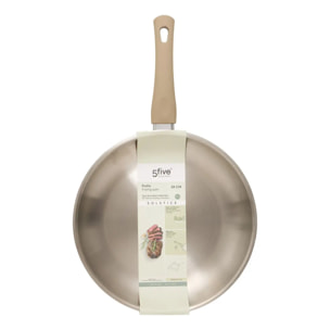 Poêle Solstice D28cm aluminium beige