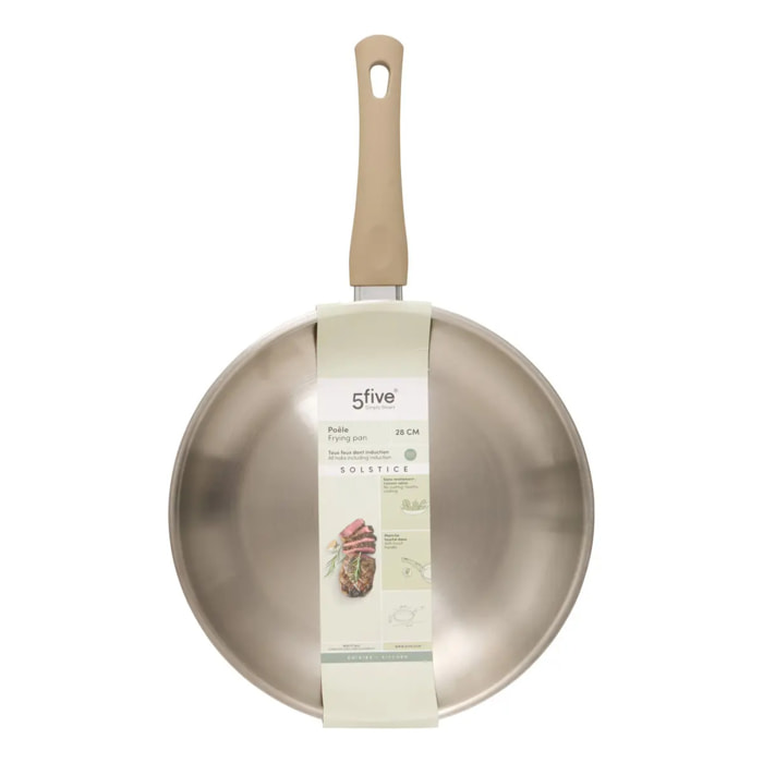 Poêle Solstice D28cm aluminium beige