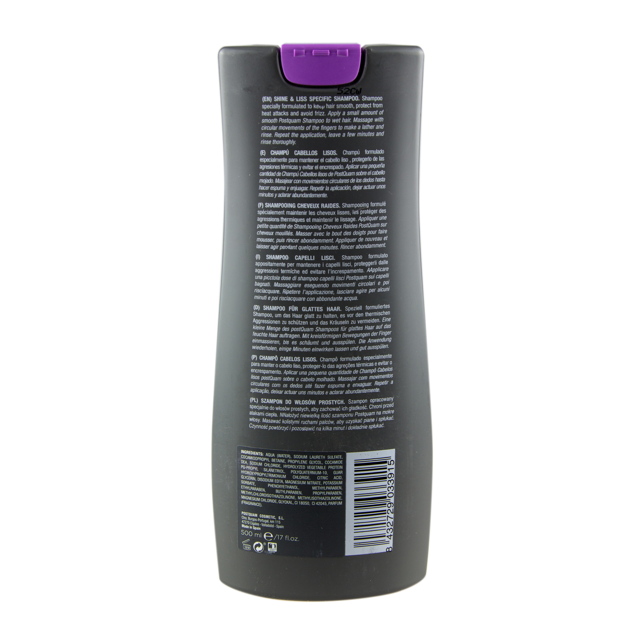 Specific shampoo shine & liss 500 ml.