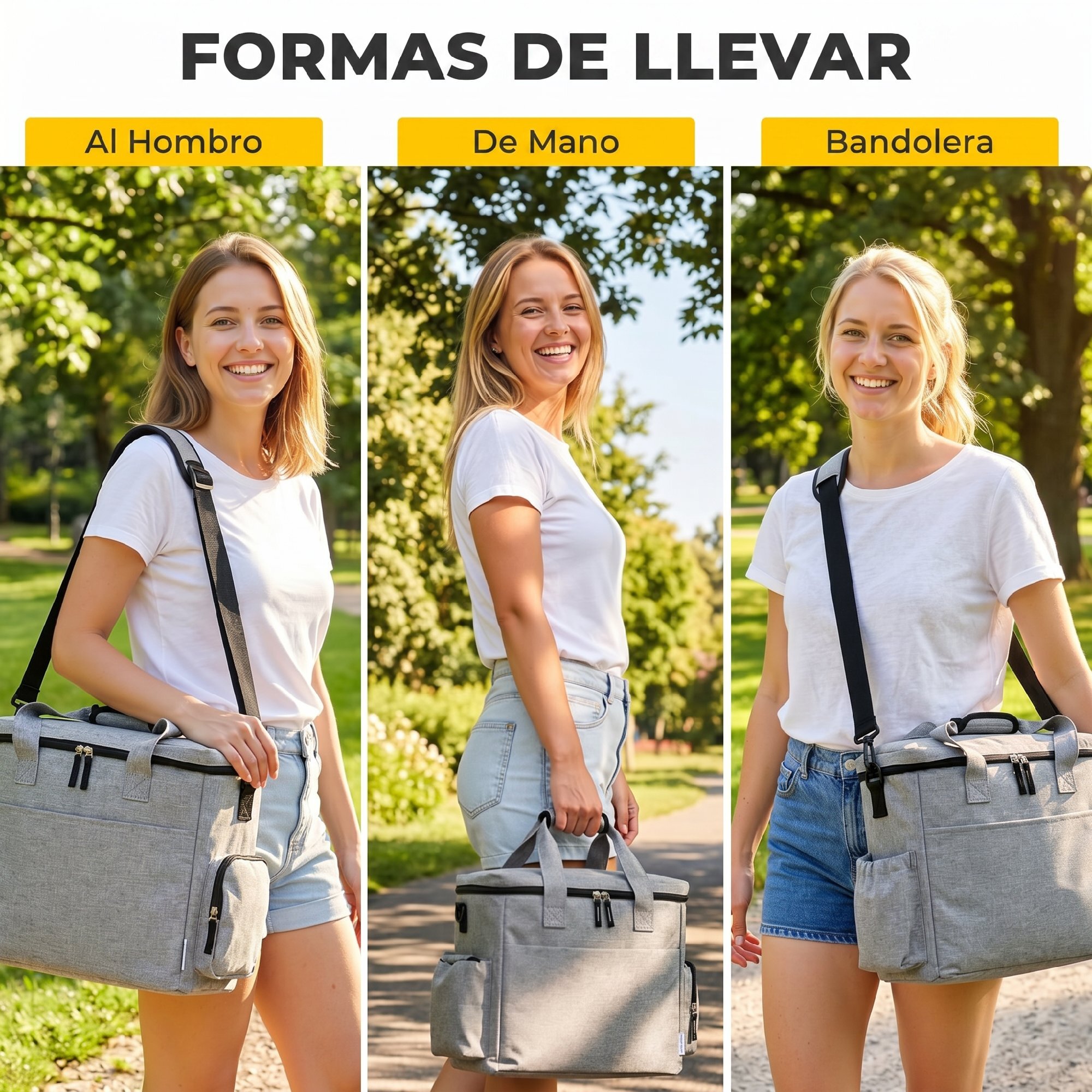 Bolso de Viaje para Perros, Bolsa de Premios con 2 Contenedores de Pienso y Cuenco Plegable de Silicona, Bolsillos, Divisor Ajustable, para Gatos y Cachorros, Portátil y Duradero, Gris Claro