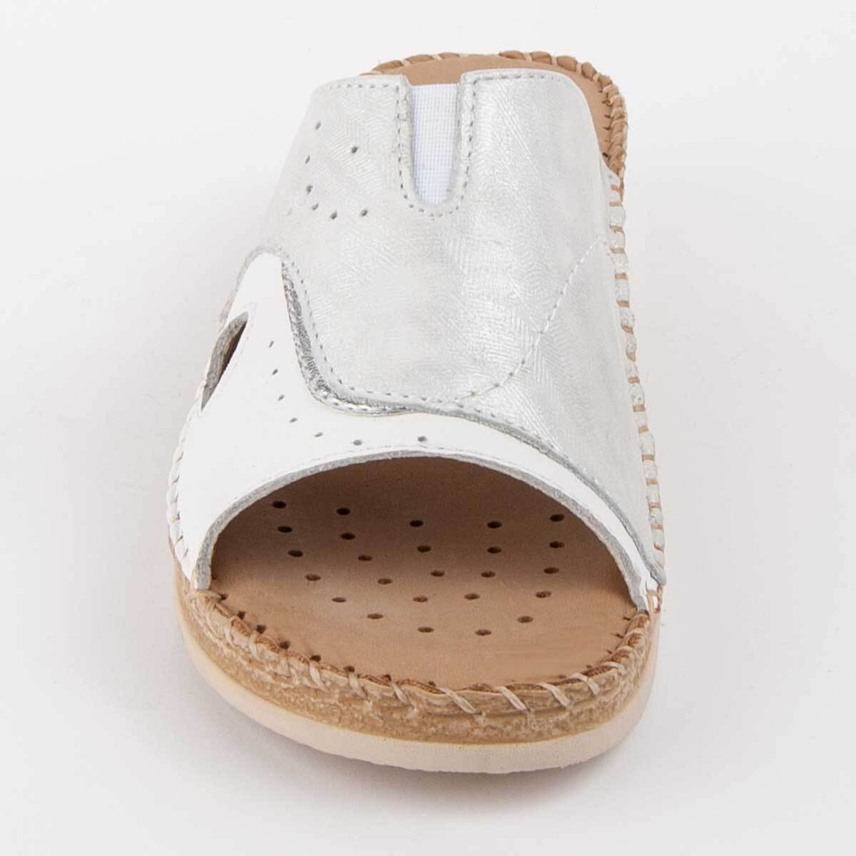 Sandalia De Cuña - Blanco - Altura: 4 Cm