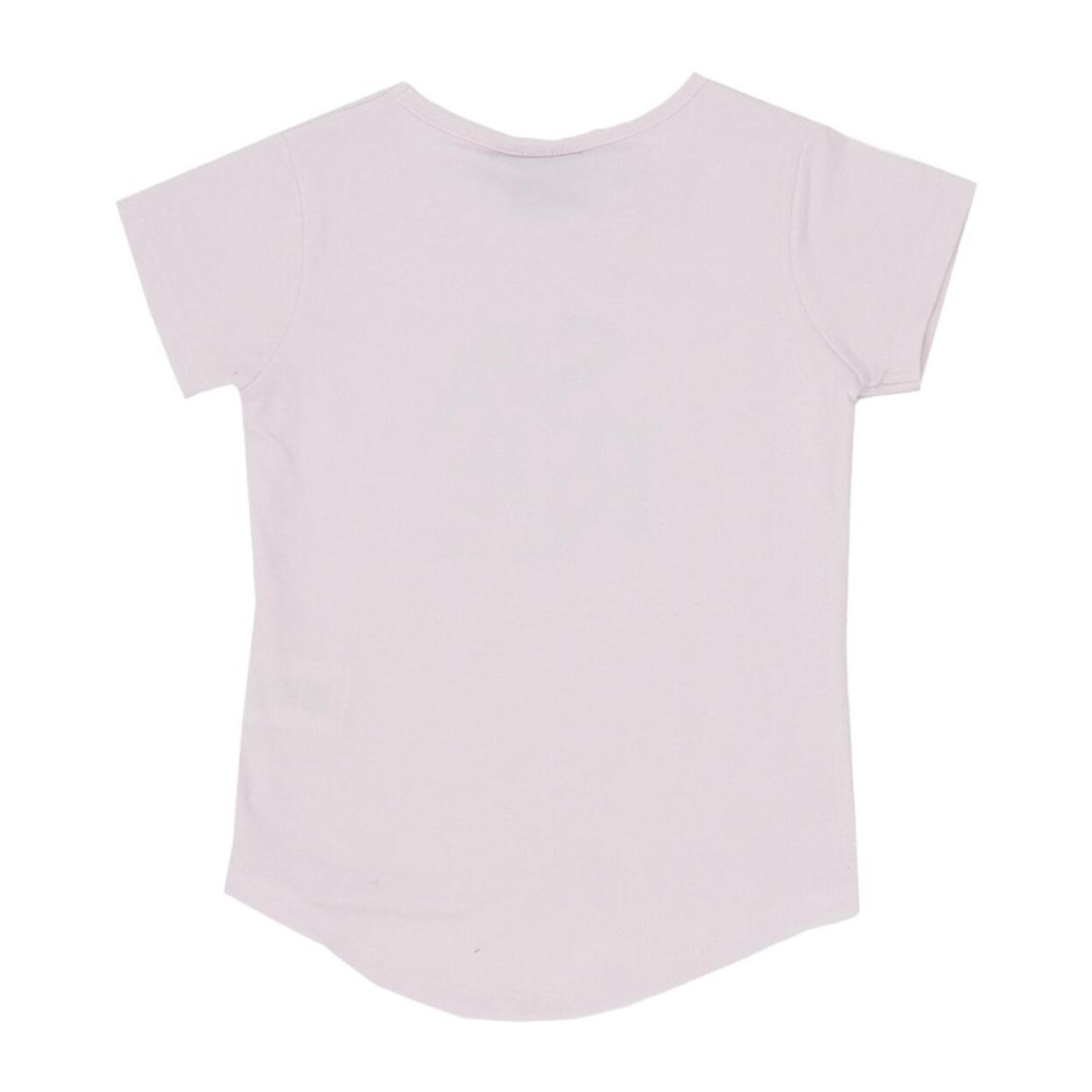 Camiseta de manga corta de niña brillante