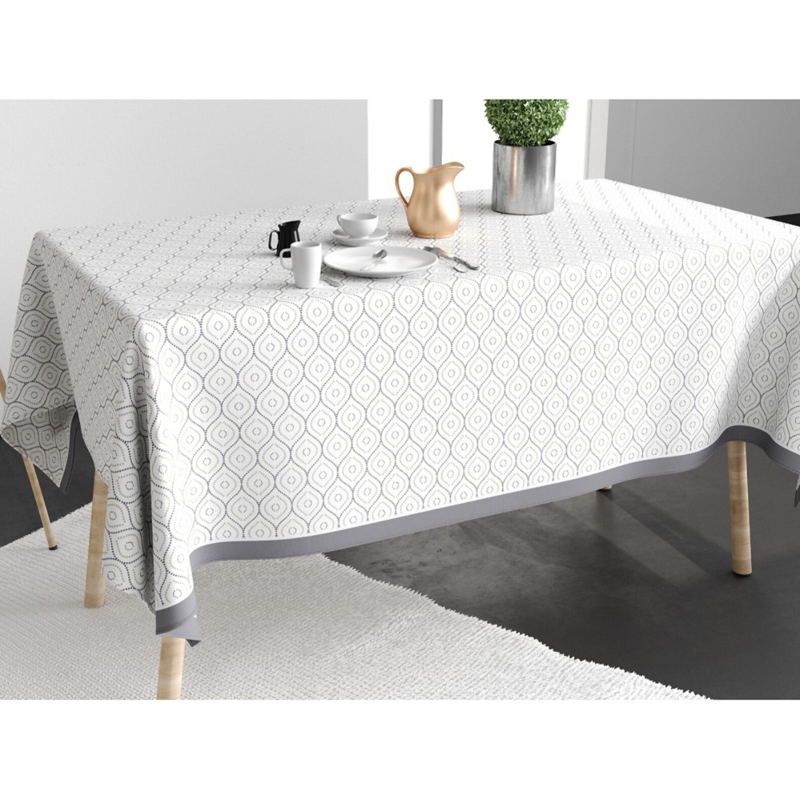 Nappe Coton 140X200 Croisea Antitache