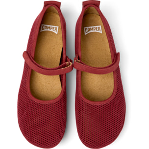 Bailarinas - CAMPER Right Nina - Burdeos - Piel lisa / Tejido técnico