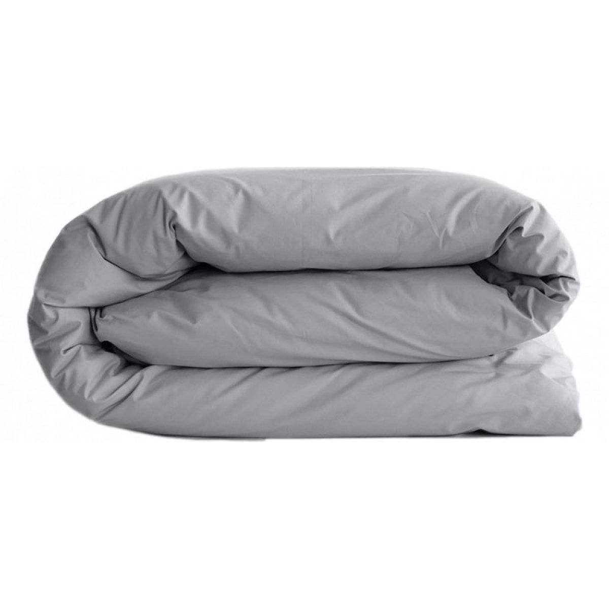 Housse de couette "Manoir" percale pur coton peigné longues fibres 80 fils/cm² Vent du sud  -  Acier