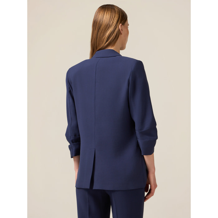 Oltre - Giacca destrutturata fluida - Blu