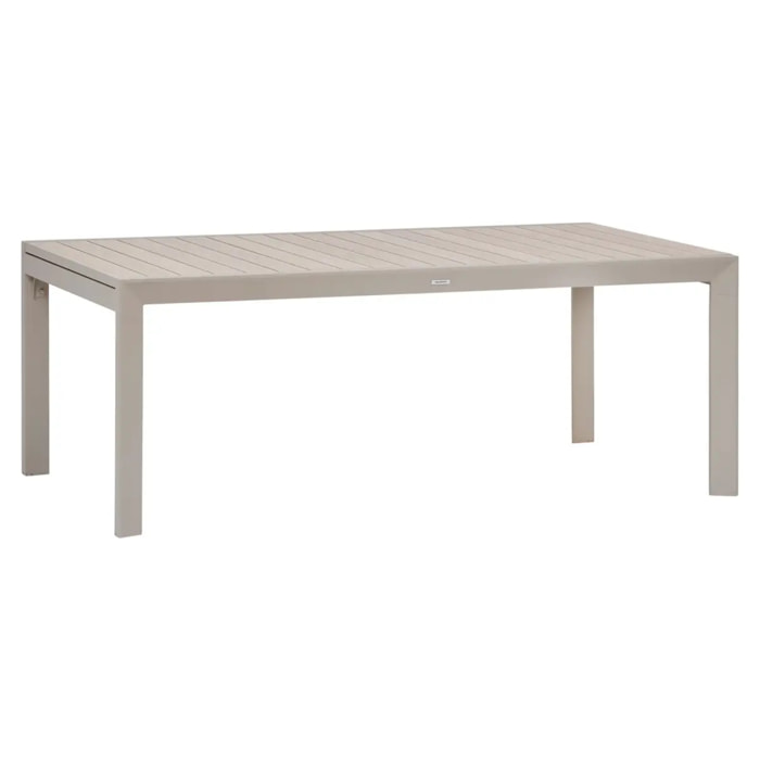 Table de jardin 12 places Evasion extensible lin argile