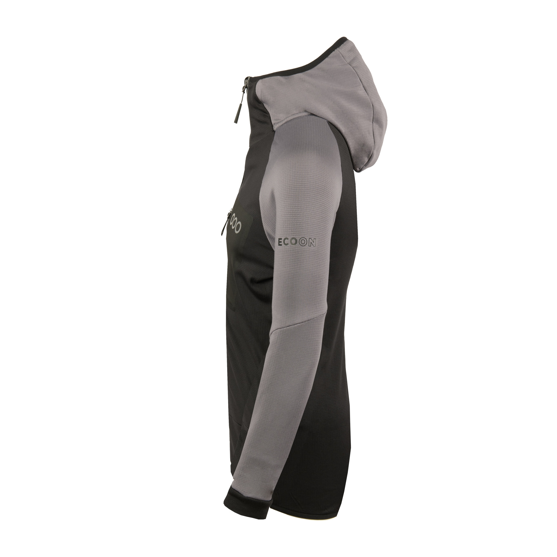 Chaqueta ECOActive Light Insulated Jacket with cap dela marca ECOON - Negro / Gris