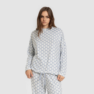 Pijama largo Secret mujer Fatuo Indigo
