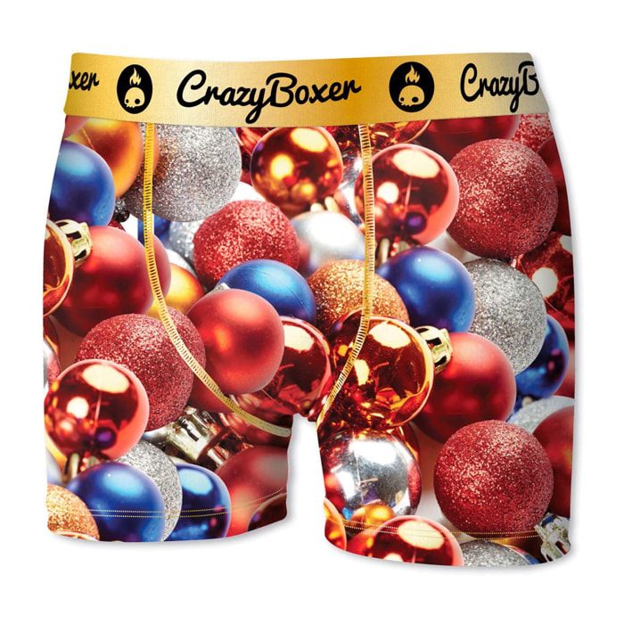 Calzoncillos craxy boxer adornos rojo para niño