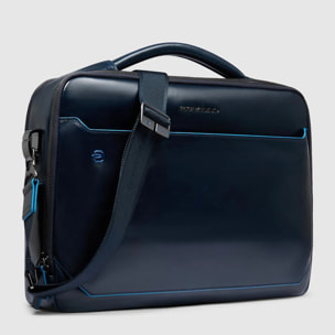Piquadro Borsa porta pc e iPad®Pro 12,9” in pelle personalizzabile con protezioni antiurto e RFID