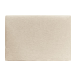Cabecero tapizado desenfundable de lino beige de varias medidas