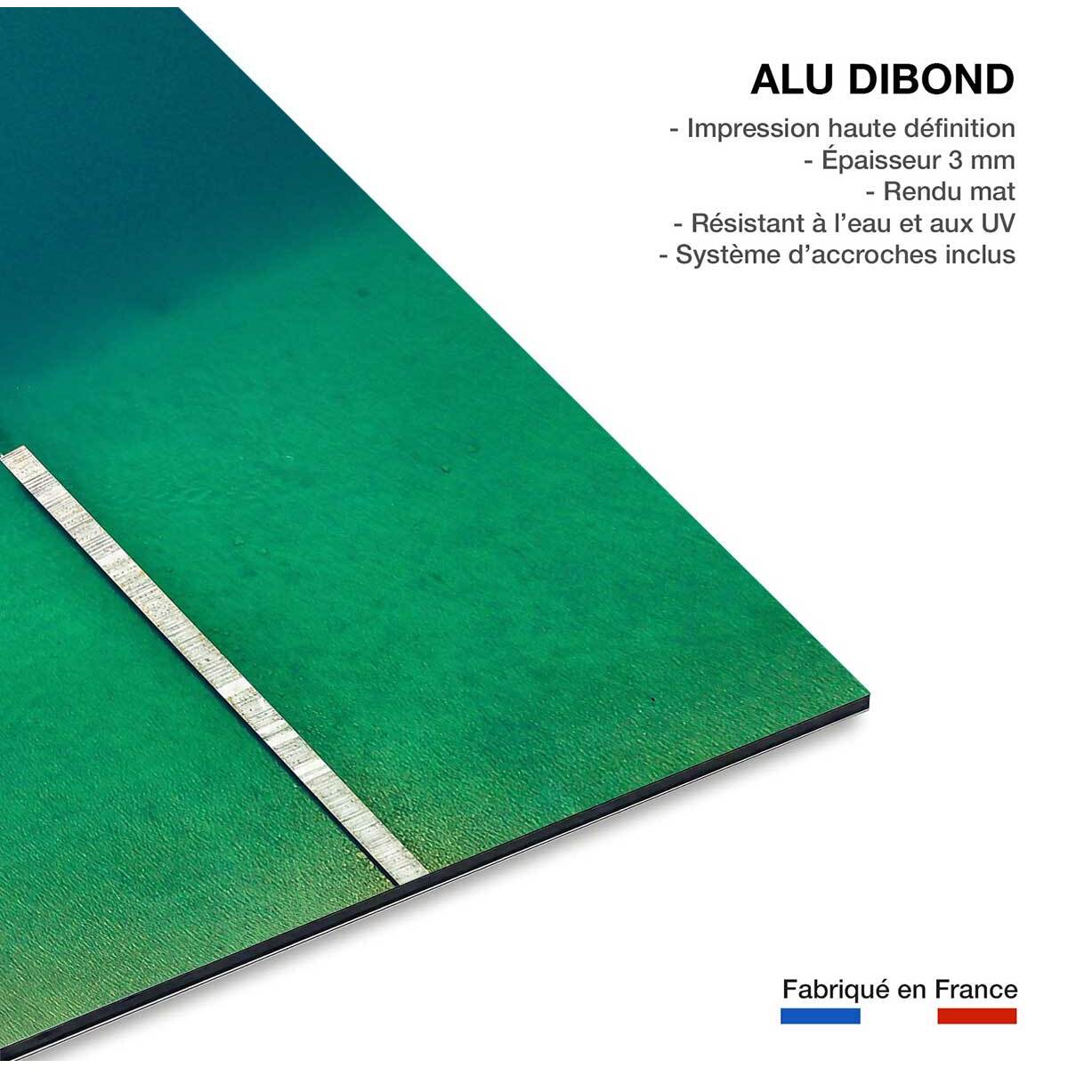 Tableau plage tropiques dans mon coeur Tableau alu Dibond