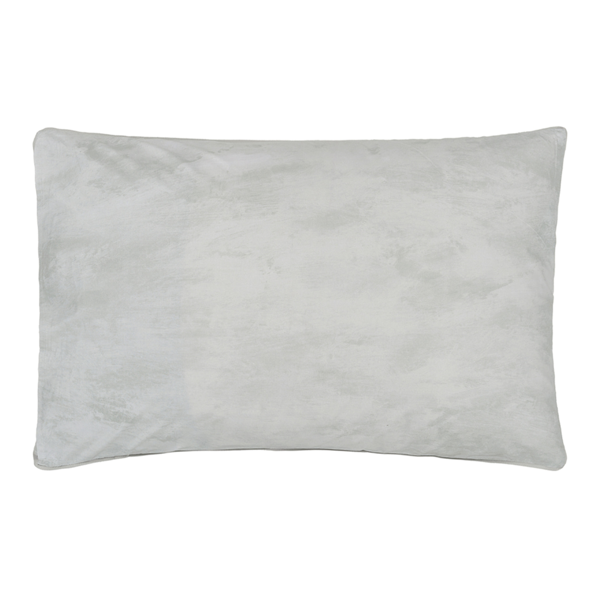 Taie d'oreiller imprimée en percale de coton, GEO MODERNE PEWTER, Beige