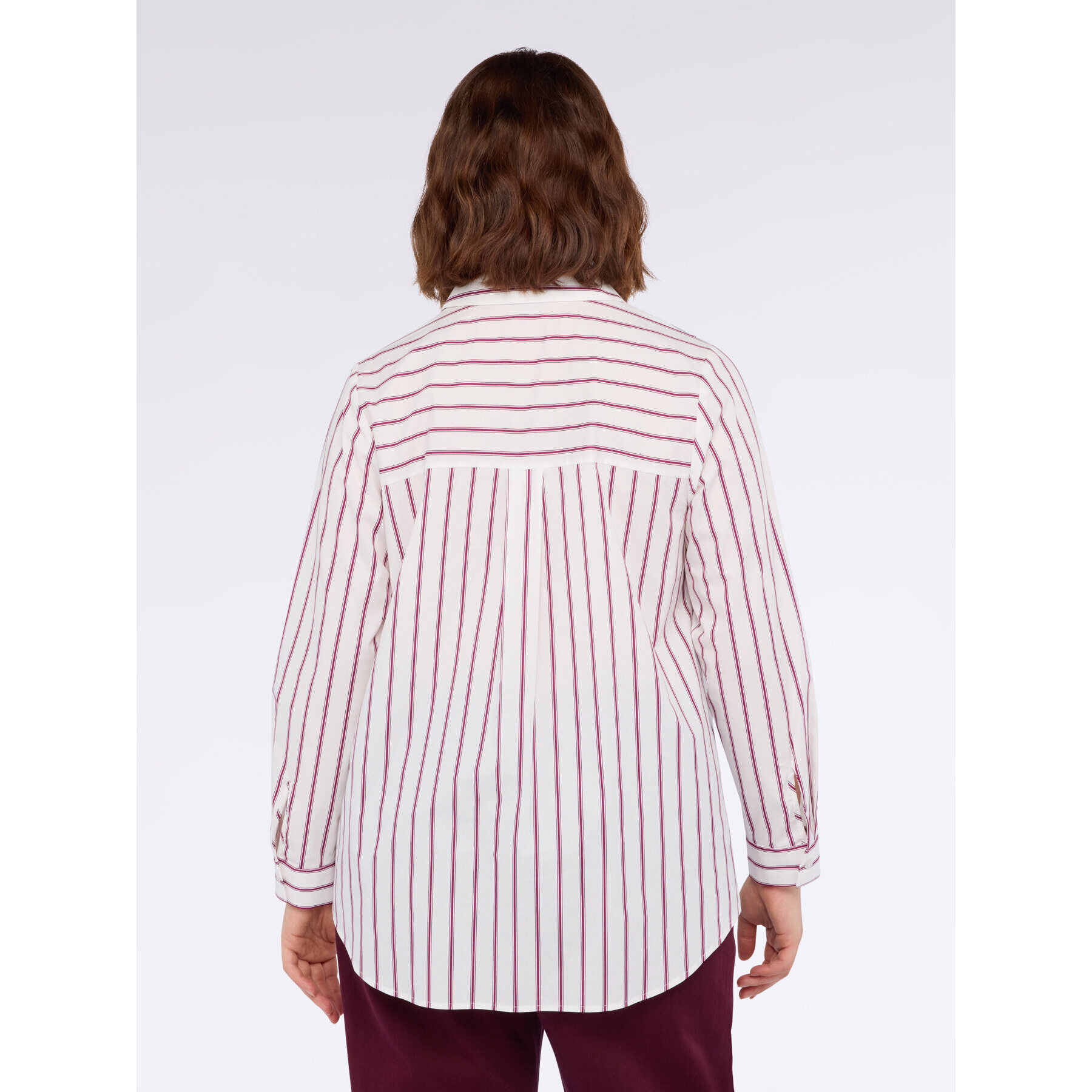 Fiorella Rubino - Camicia bimaterica con gilet sovrapposto - Bordeaux