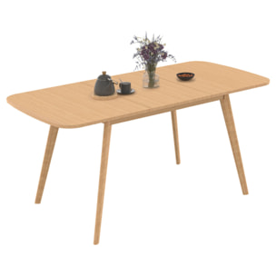 Table à manger extensible Venezia bois 120-160cm