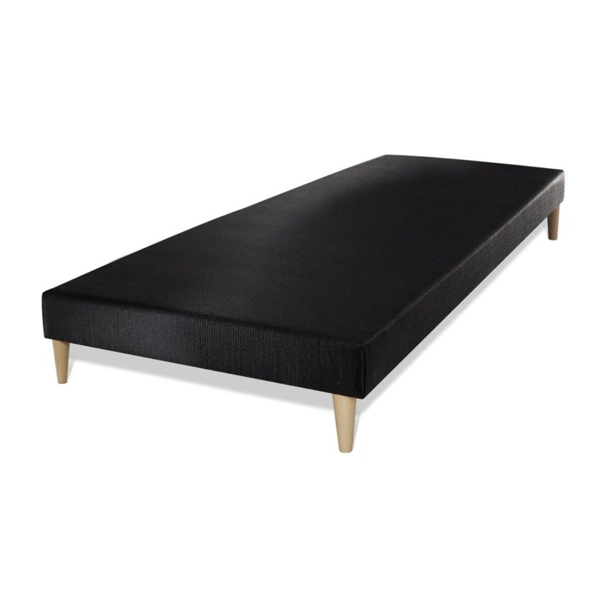 Ensemble - Matelas Mémoire de forme et micro ressorts ensachés 26cm d'épaisseur - 7 zones de confort - Confort équilibré - Sommier tapissier monobloc - 1 place